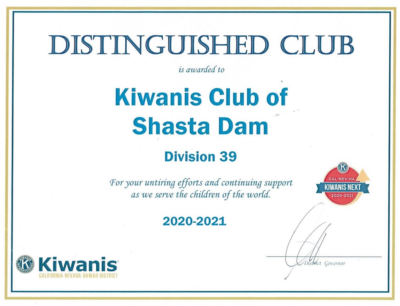 Kiwanis Club of Shasta Dam